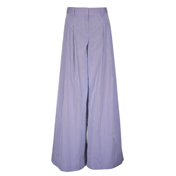 TWP Didi White and Navy Stripe Wide Leg Pants - Picture 4 of 12